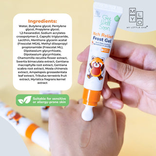 Porcelain applicator frost gel for mosquito bites toddler safe