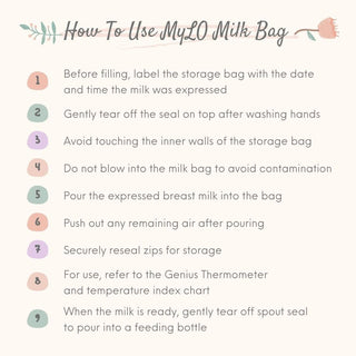 MyLO Breast Milk Storage Bag (10bags/pouch * 250ml)