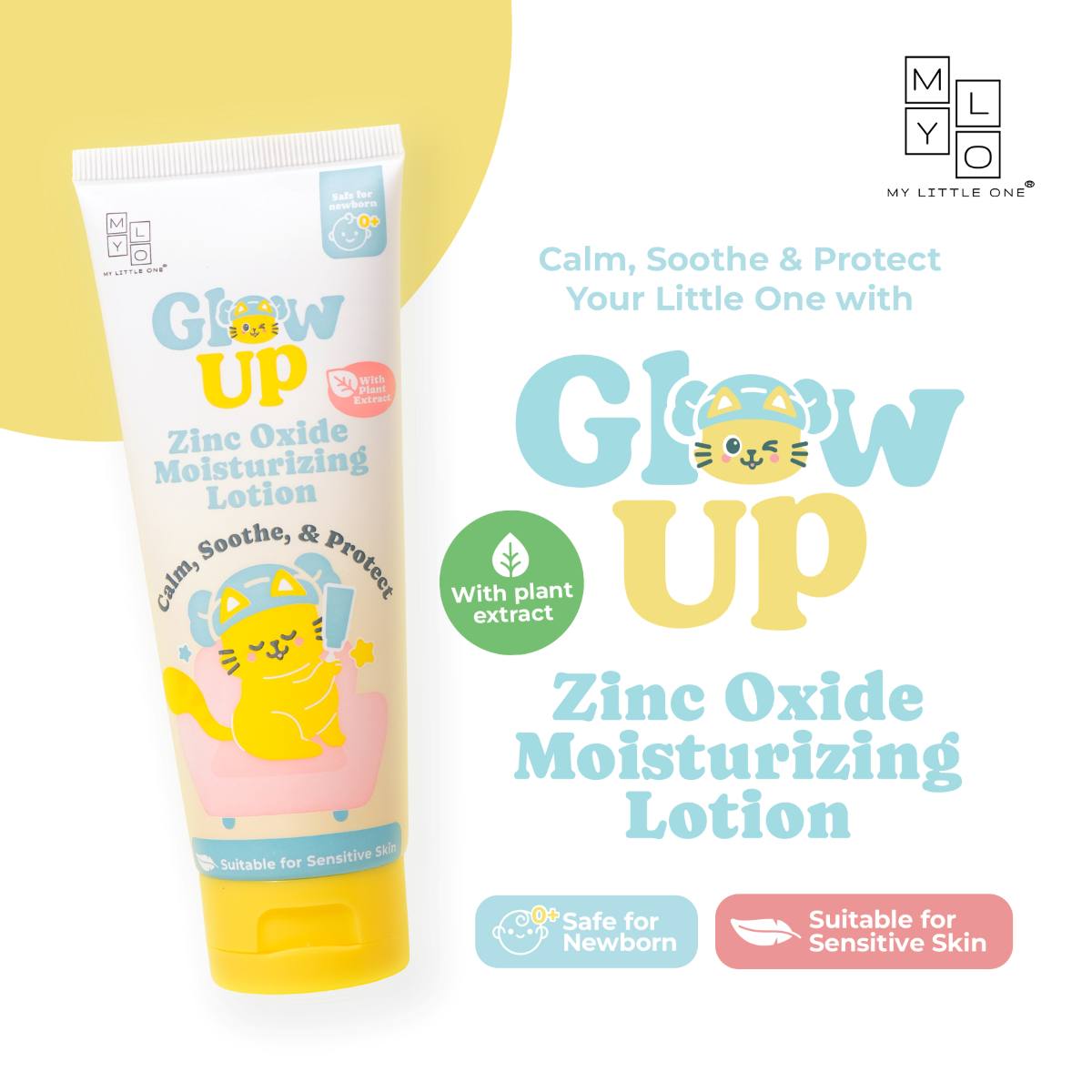 MyLO Glow Up Zinc Oxide Moisturizing Lotion for newborns 0+