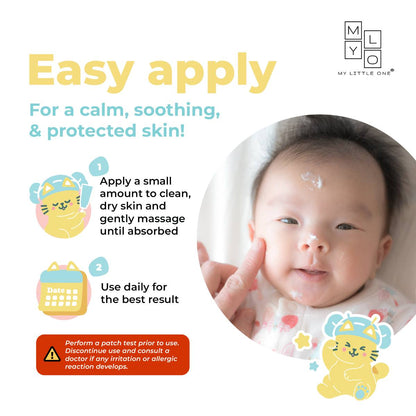 Soothing zinc oxide lotion with plant extracts for sensitive skin