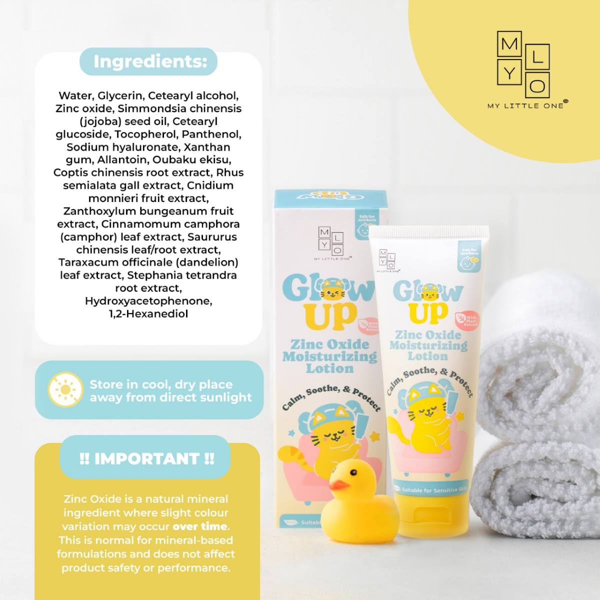 MyLO Glow Up Zinc Oxide Moisturizing Lotion (100ml)