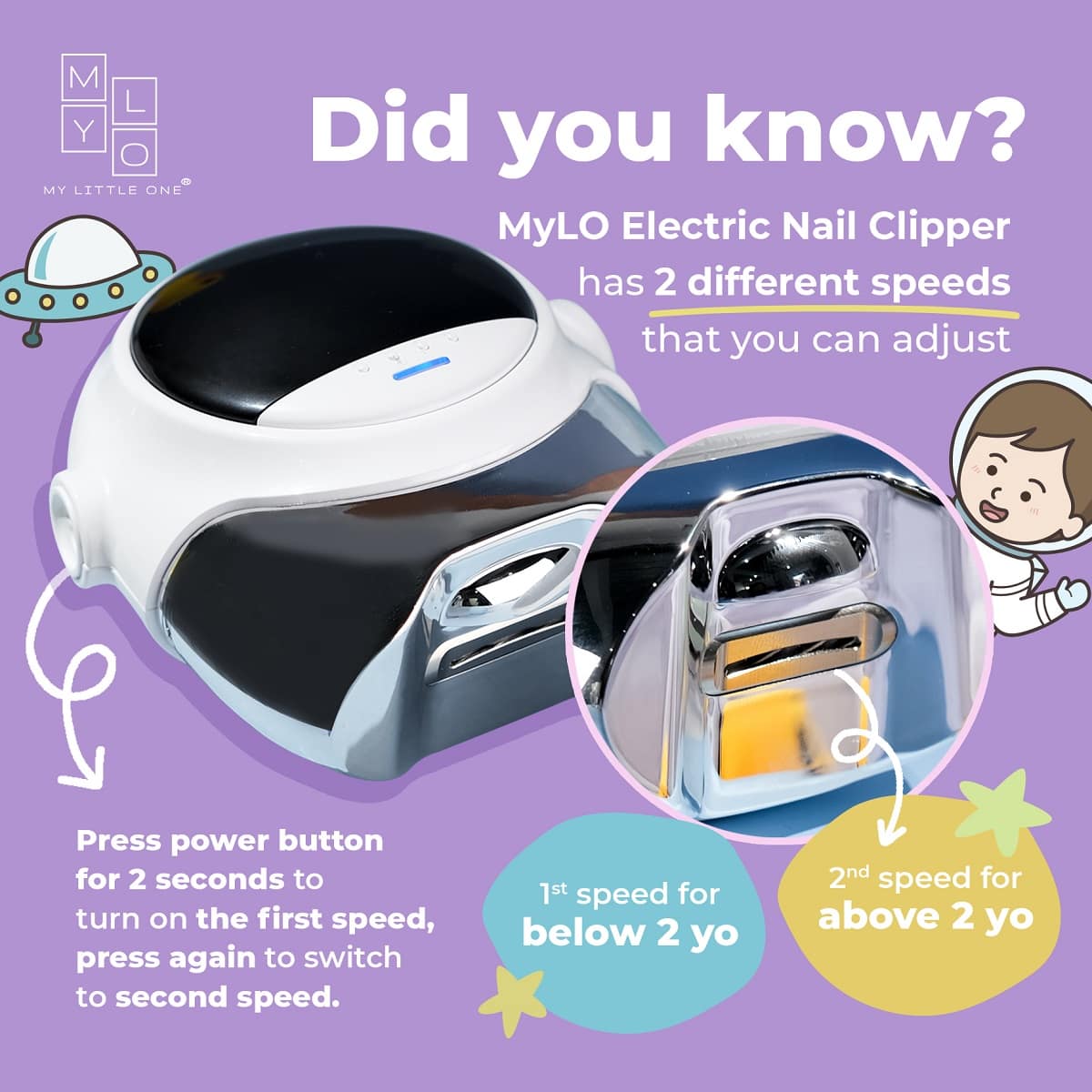 Nailove NL8503 High Speed Electric Nail Clipper, Nail Care, Toe Nail C –  EveryMarket