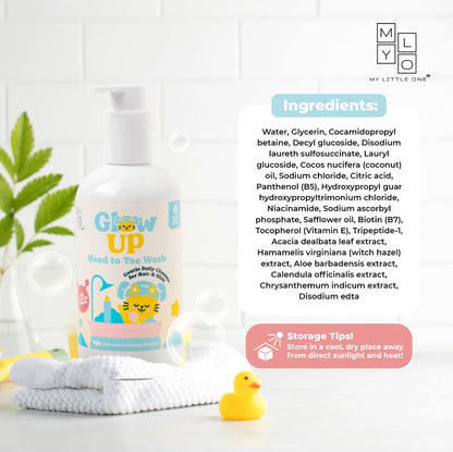 MyLO Glow Up 2-in-1 Head to Toe Wash (300ml)