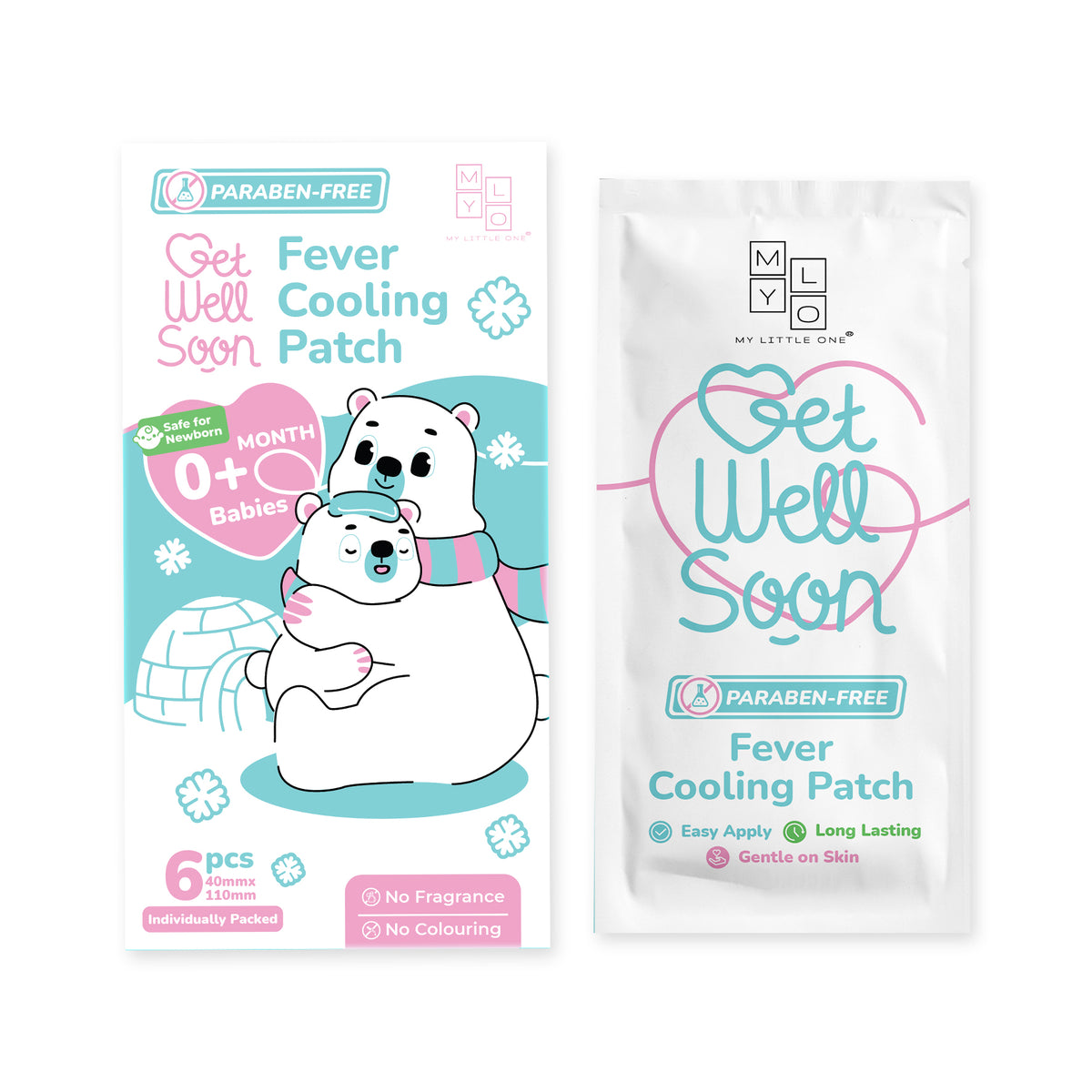 MyLO GWS Paraben Free Fever Cooling Patch (6 Patches x 6 Boxes)