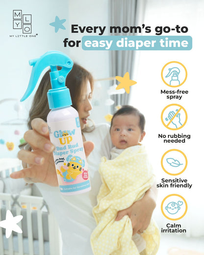 MyLO Glow Up Bud Bud No Rub Diaper Rash Spray (100ml)